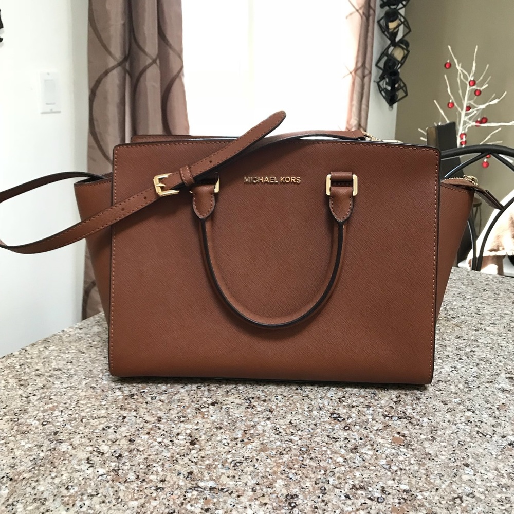 MICHAEL KORS Selma leather satchel